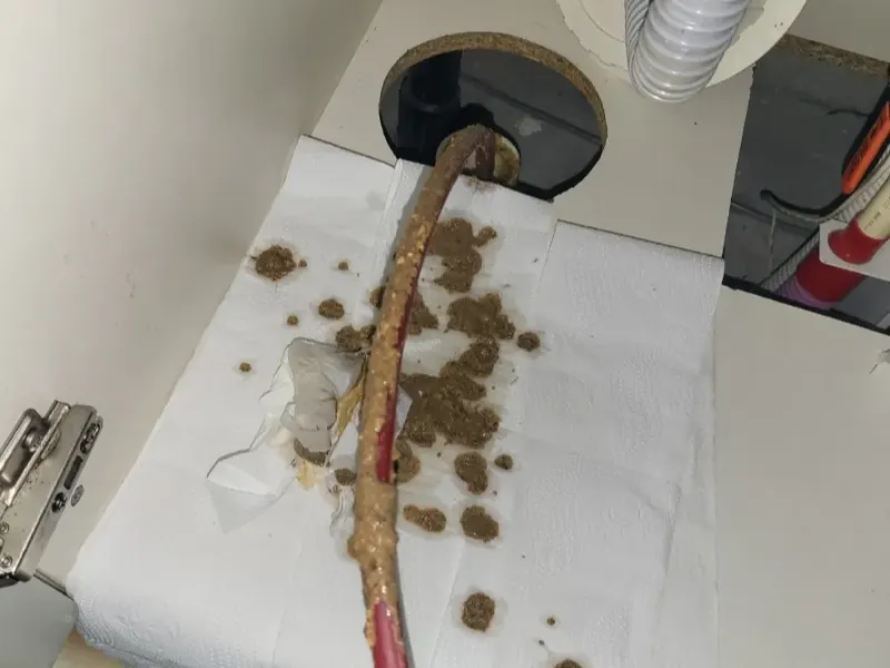 논산 싱크대막힘 작업사례